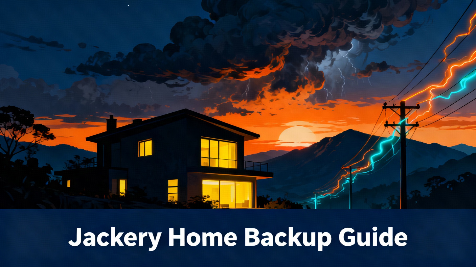 illustration jackery home backup
