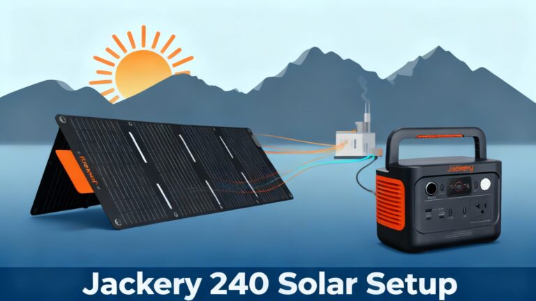 Jackery Explorer 240 solar setup guide