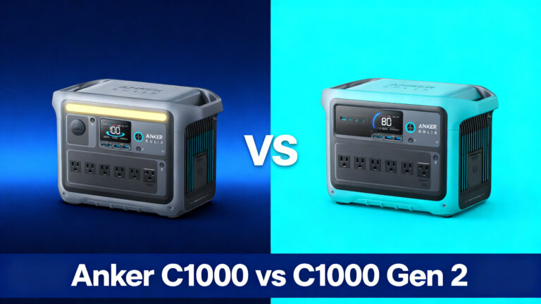 Anker SOLIX C1000 vs C1000 Gen 2 comparison