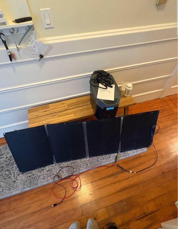 EcoFlow DELTA 2 portable power station shown in a real-world home setting