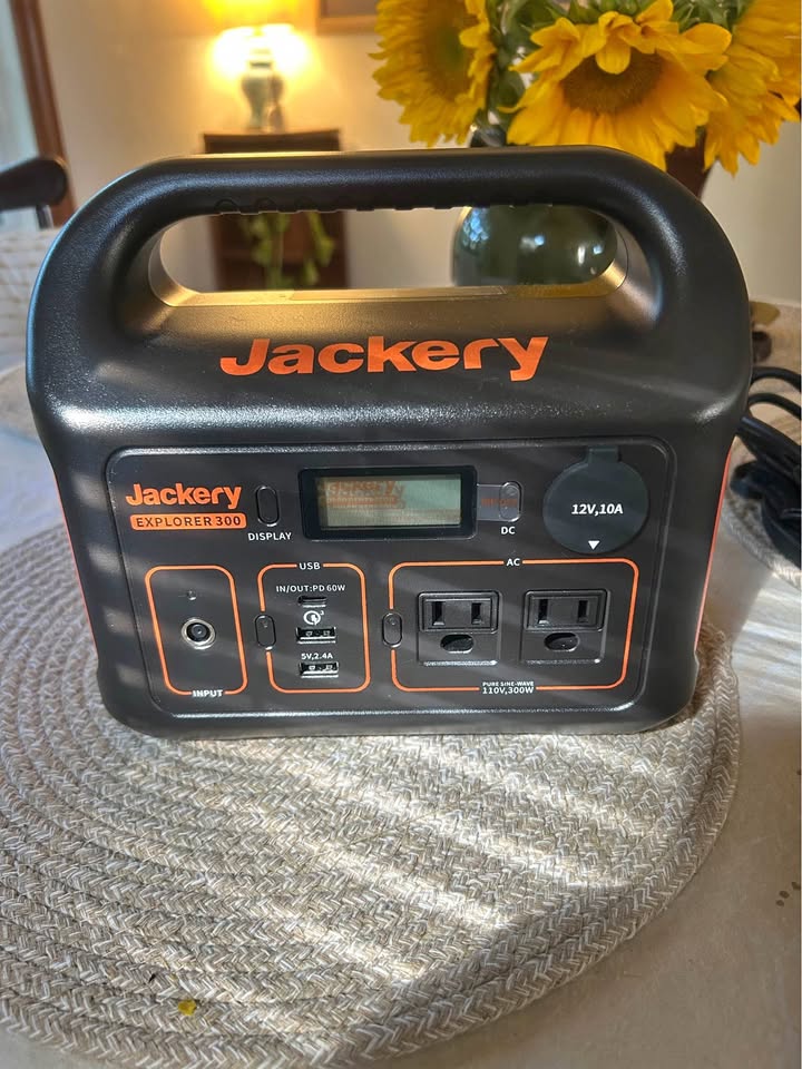 Jackery Explorer 300 shown in real-world use by an owner