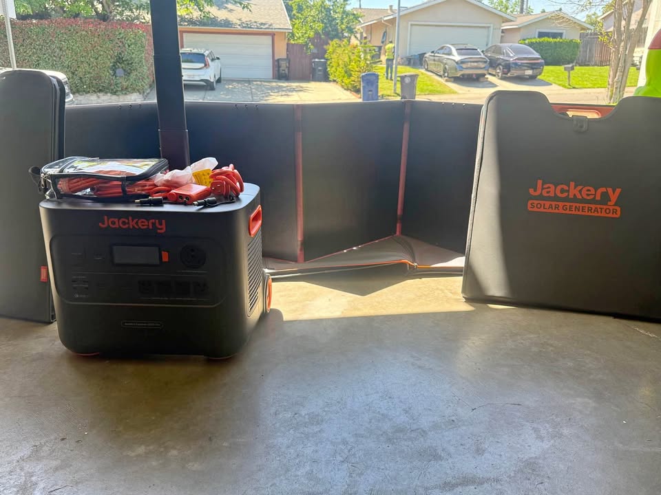 Jackery Explorer 3000 Pro portable power station shown in a real-world home setting
