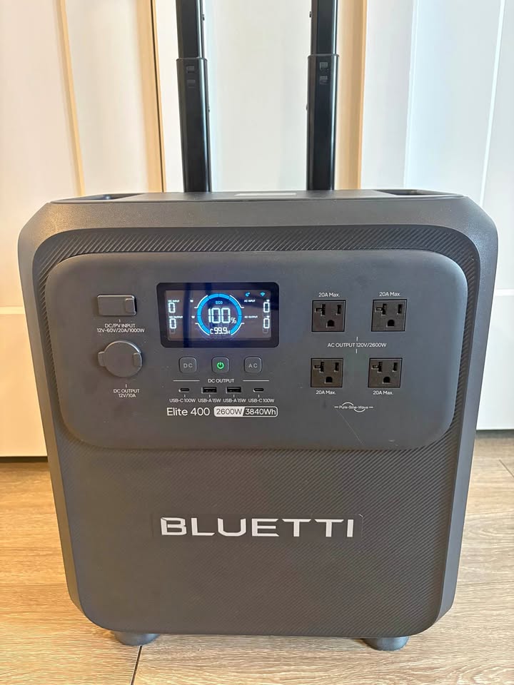 Bluetti Elite 400 portable power station shown in a real-world home setting