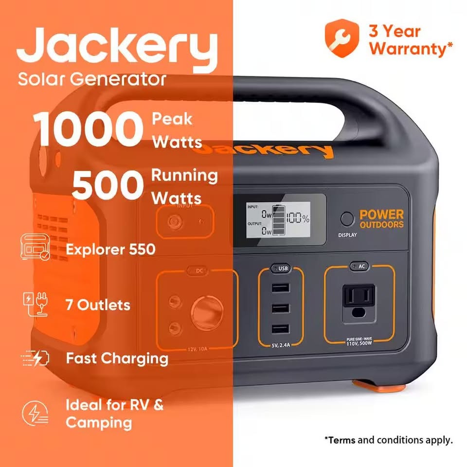 Jackery Explorer 500 shown in real-world use, photo 5