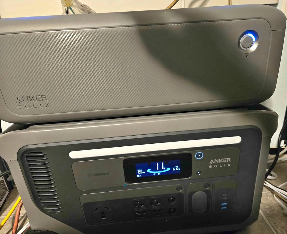 Anker SOLIX F3000 portable power station shown in a real-world home setting