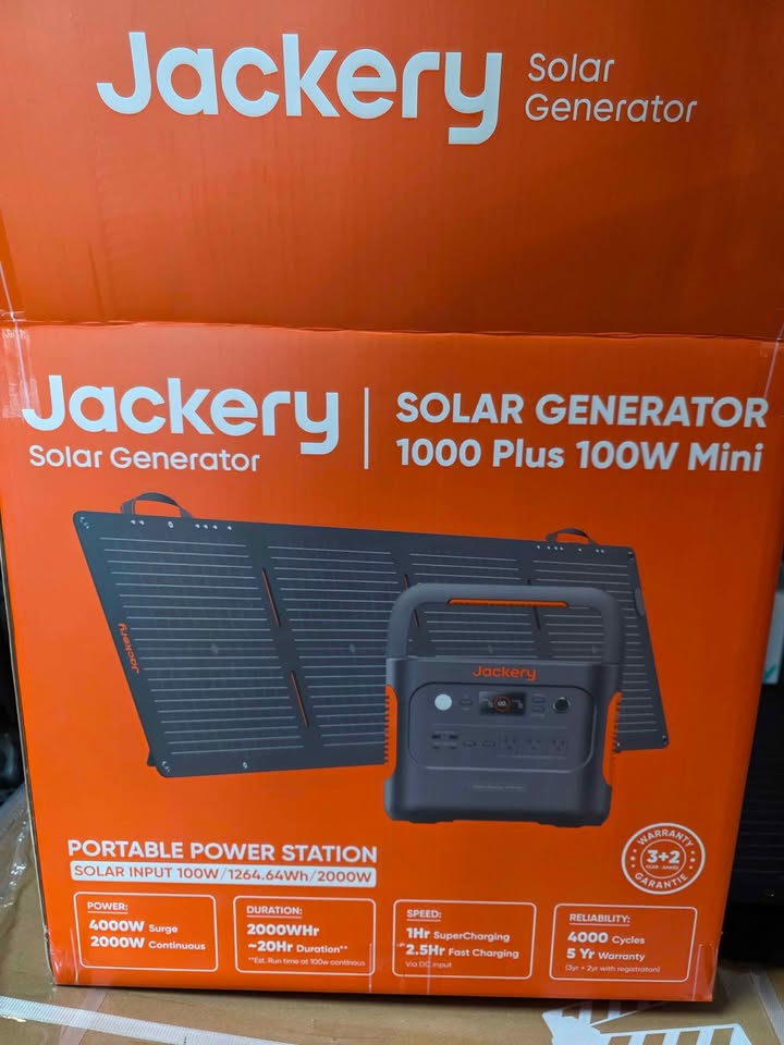 Jackery Explorer 1000 Plus portable power station shown in a real-world home setting
