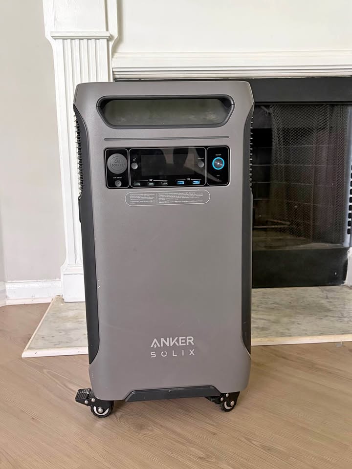 Anker SOLIX F3800 portable power station shown in a real-world home setting